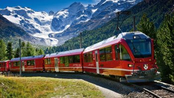 Bernina Express Rail Tour to St. Moritz