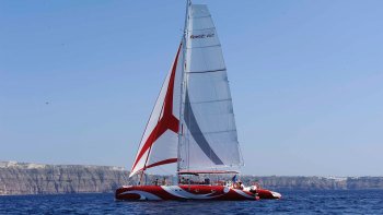 Catamaran Caldera Cruise with Barbecue