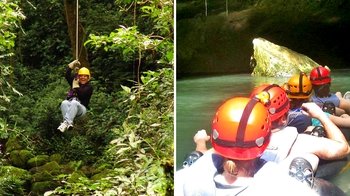 Jungle Zipline & Cave Tubing Adventure
