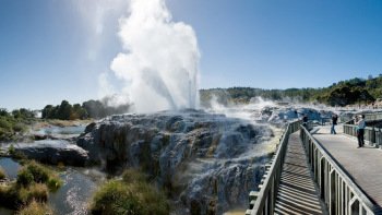 Full-Day Waitomo Caves & Rotorua Highlights Tour with Lunch