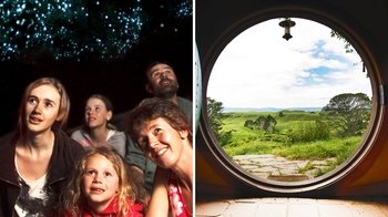 Full-Day Waitomo Caves & Hobbiton Movie Set Tour