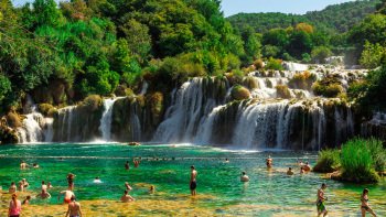 Krka Waterfalls & Sibenik City Tour with Wine Tasting from Split