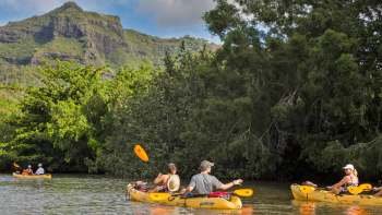 Guided Kayak Tour on Wailua River to Sacred Falls