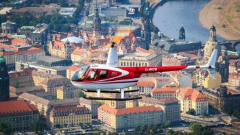 City Helicopter Flight to Semperoper, Zwinger Palace & Frauenkirche