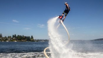 Flyboarding on Cherry Creek Reservoir