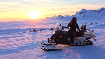 Full-Day Golden Circle & Langjökull Glacier Snowmobile Tour