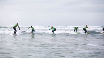Surfing Lesson on Moana Beach