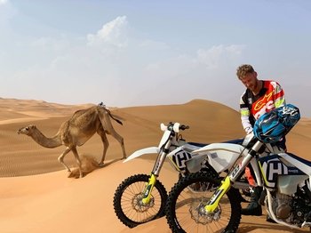 Al Awir Desert Safari on a KTM Motorcycle