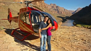 Volo sul Grand Canyon con elegante picnic con champagne