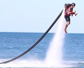 Jet Pack Adventure at Exmouth Town Beach