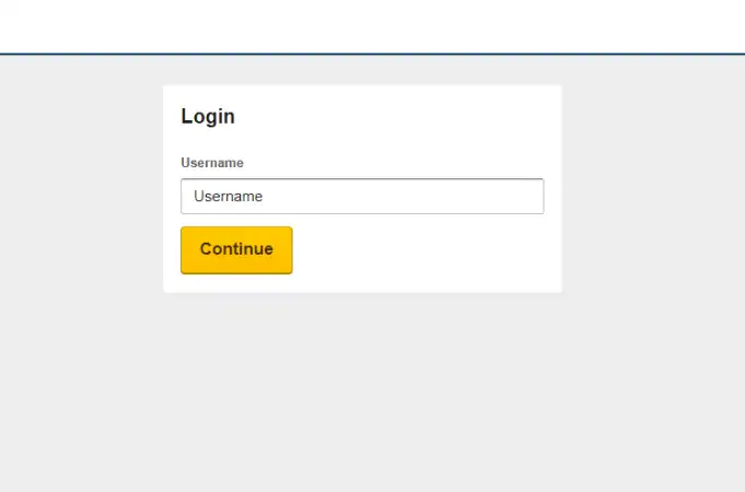 Partner Central login screen