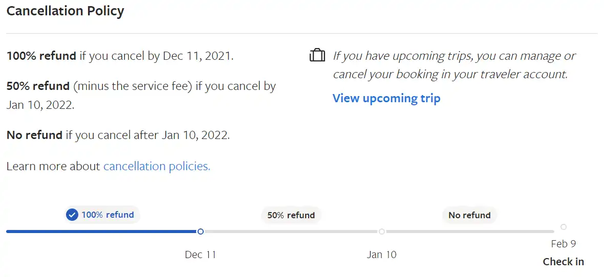 cancellation policy cancellation_policy