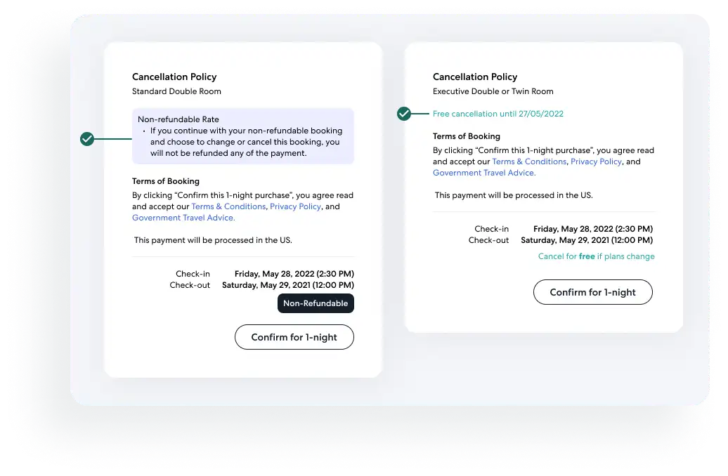 Expedia Group cancellation policy example Expedia Group cancellation policy example