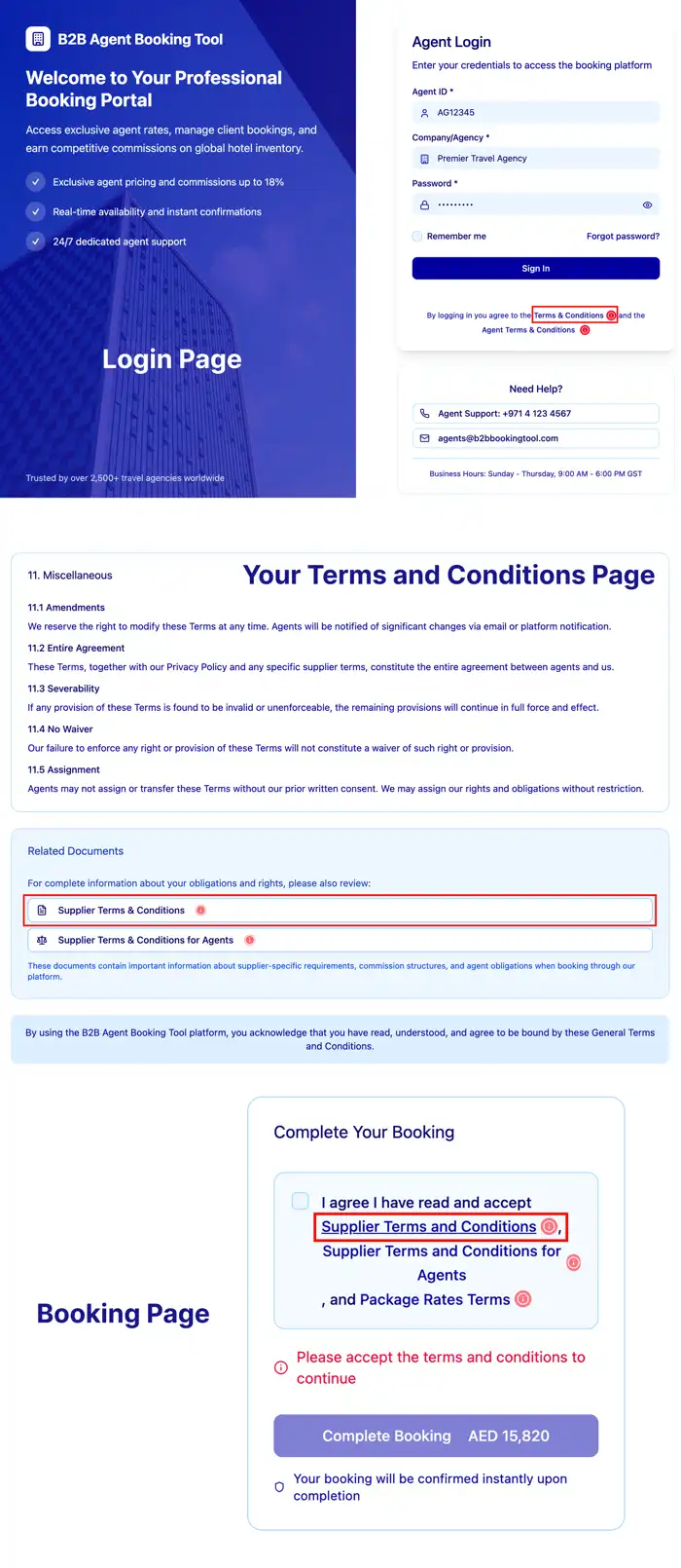 B2B Expedia Group terms and conditions