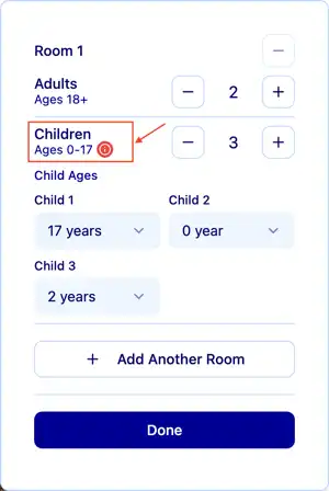 Room with adults and children examples