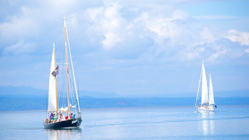 Taupo menampilkan berlayar dan danau