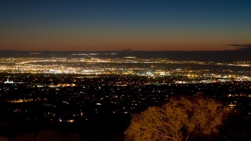 Albuquerque featuring a sunset and a city