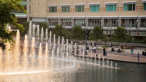 Parque KLCC que incluye una fuente