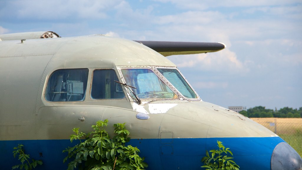 Parque Tempelhof que incluye aeronave