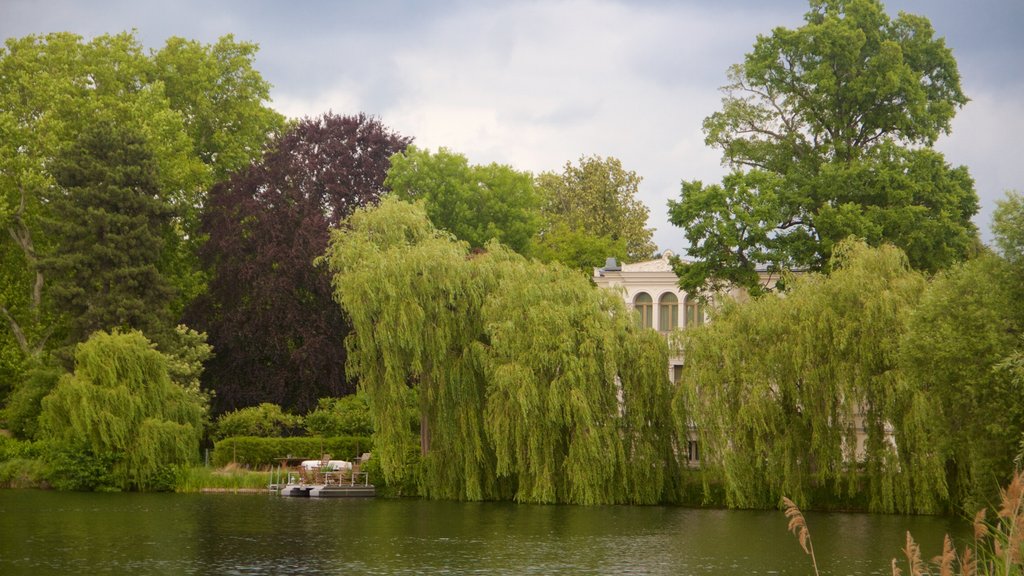 Potsdam which includes a lake or waterhole