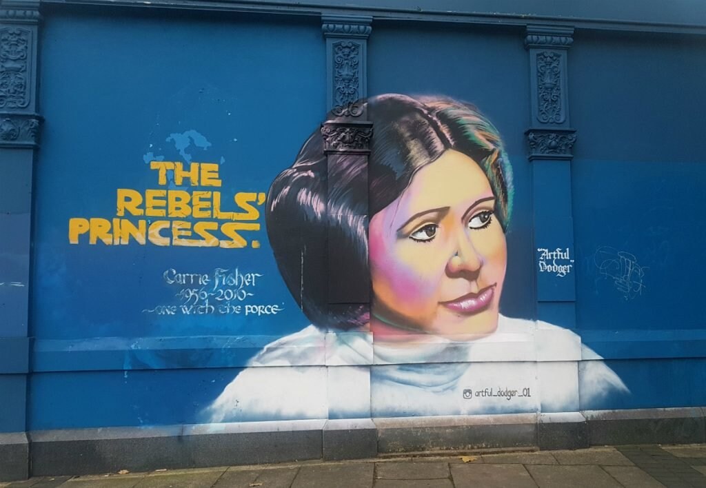 Carrie Fisher Mural