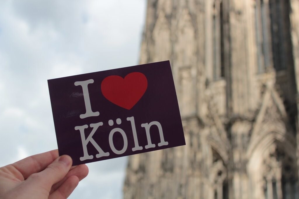 I love Cologne postcard
