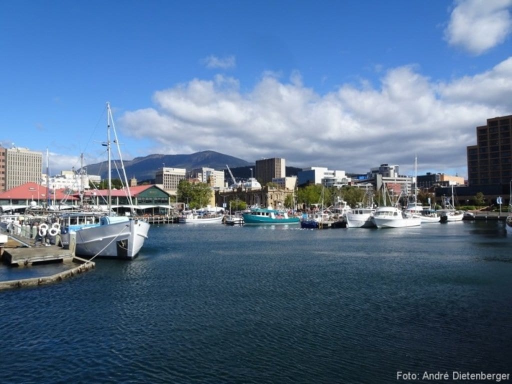 Hobart auf der Insel Tasmanien in Australien