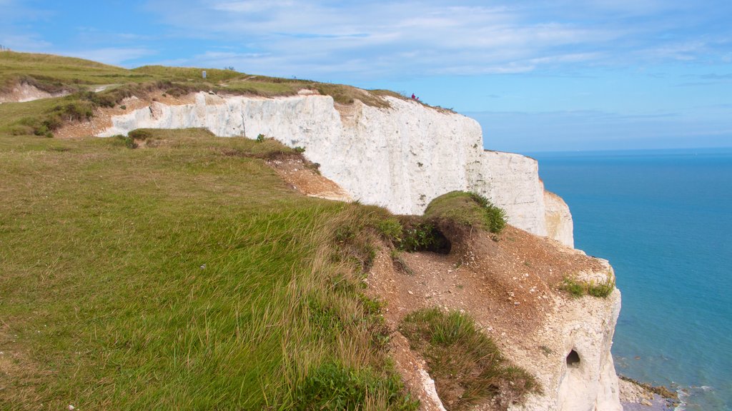 White Cliffs of Dover featuring general coastal views, tranquil scenes and rocky coastline