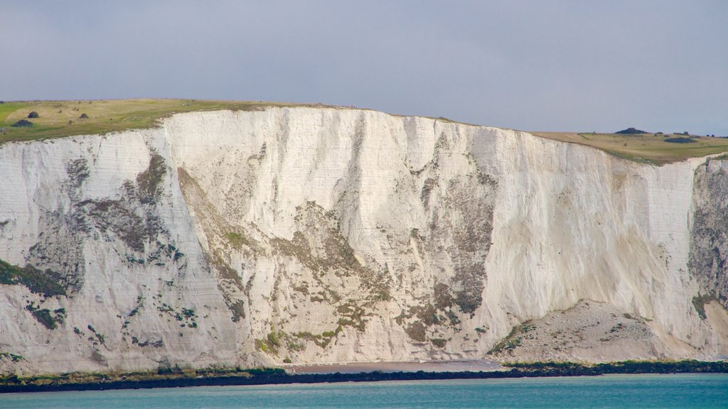 White Cliffs of Dover showing rugged coastline