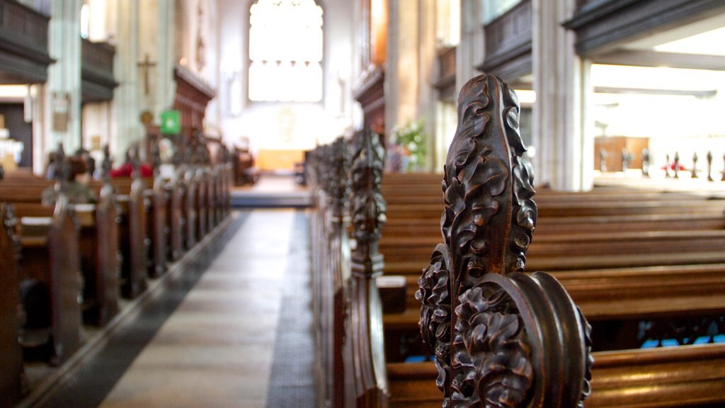 Church of St Mary the Great showing a church or cathedral, interior views and religious aspects