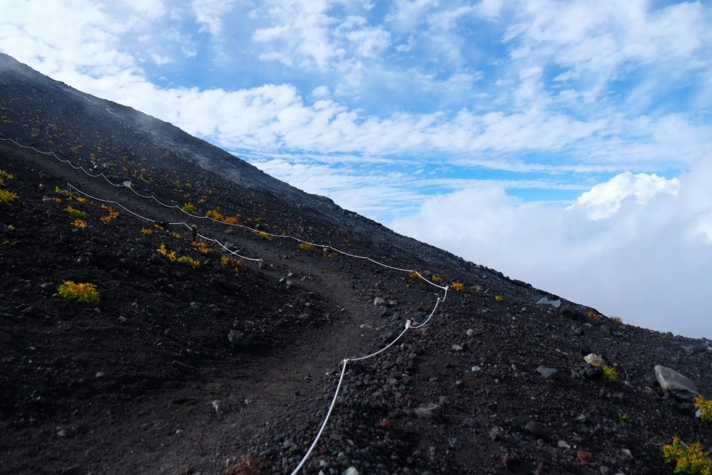 Wanderweg auf dem Mr. Fuji