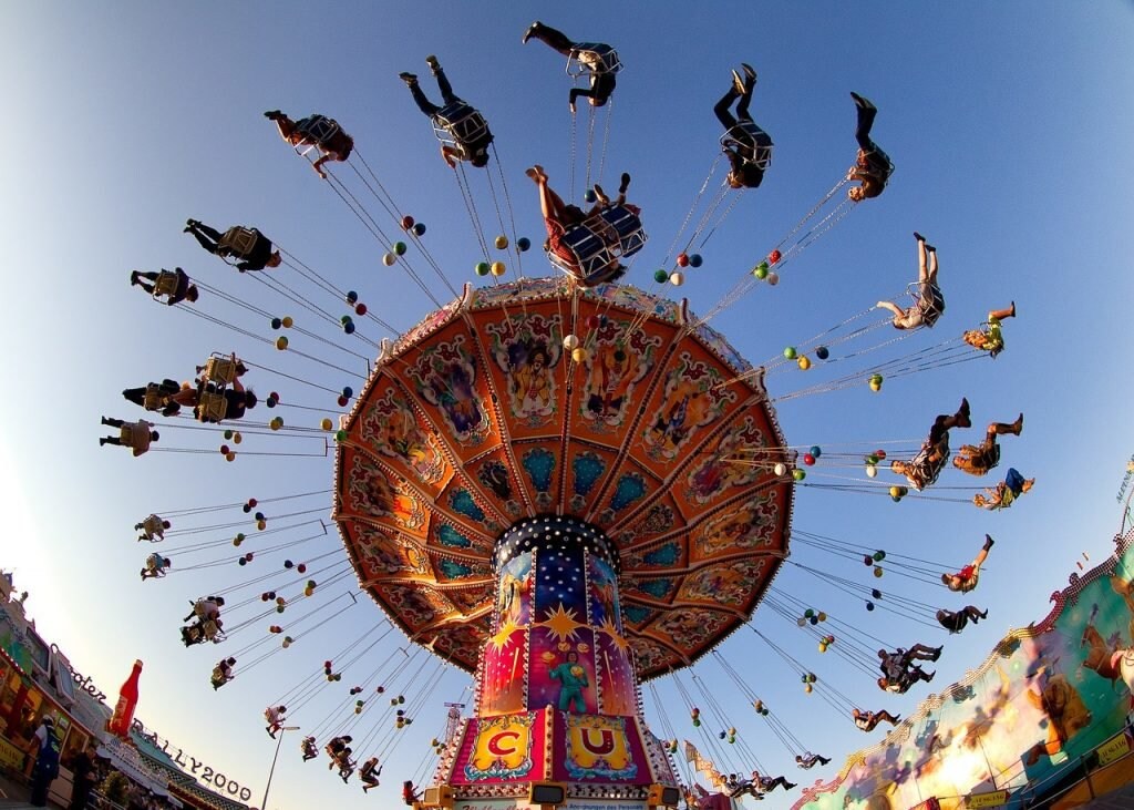 Kettenkarussel auf dem Oktoberfest in München