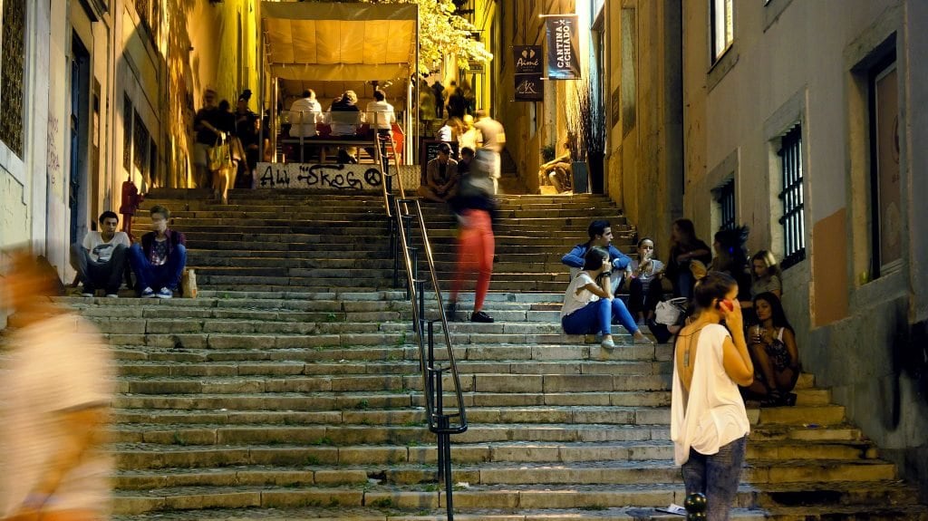 Bairro Alto in Lissabon