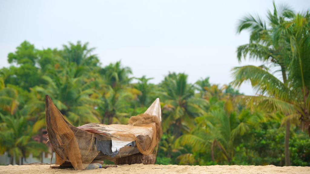 Marari Beach som inkluderer strand