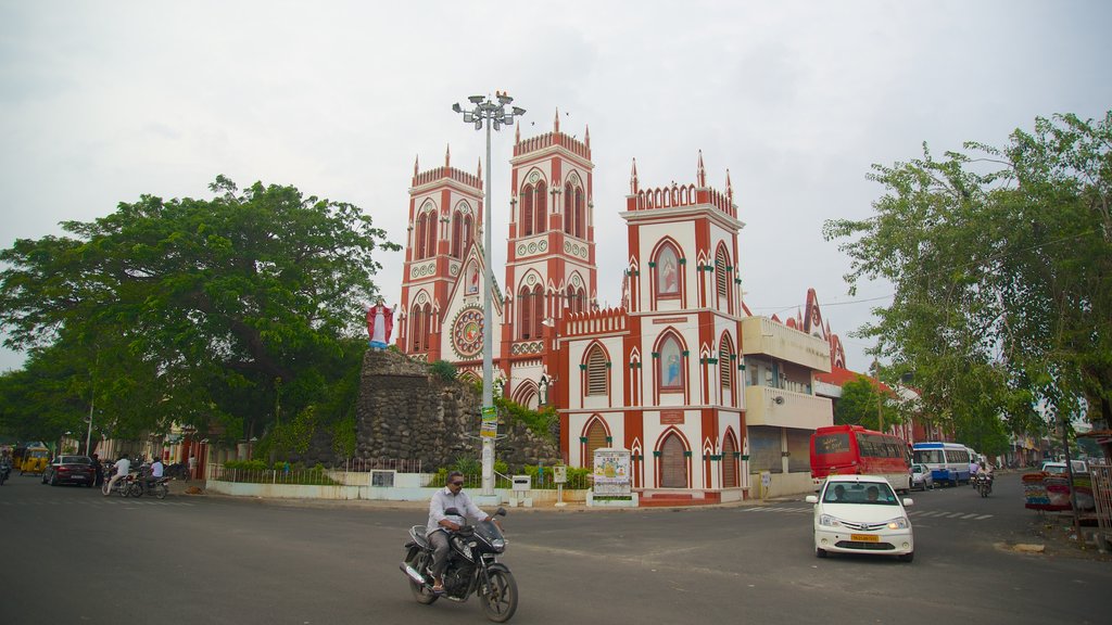 Sacred Heart of Jesus which includes religious elements and a church or cathedral