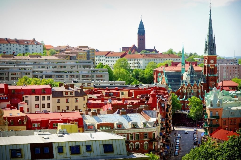 <figcaption>Gothenburg, Linnestaden</figcaption>, Fußball-EM