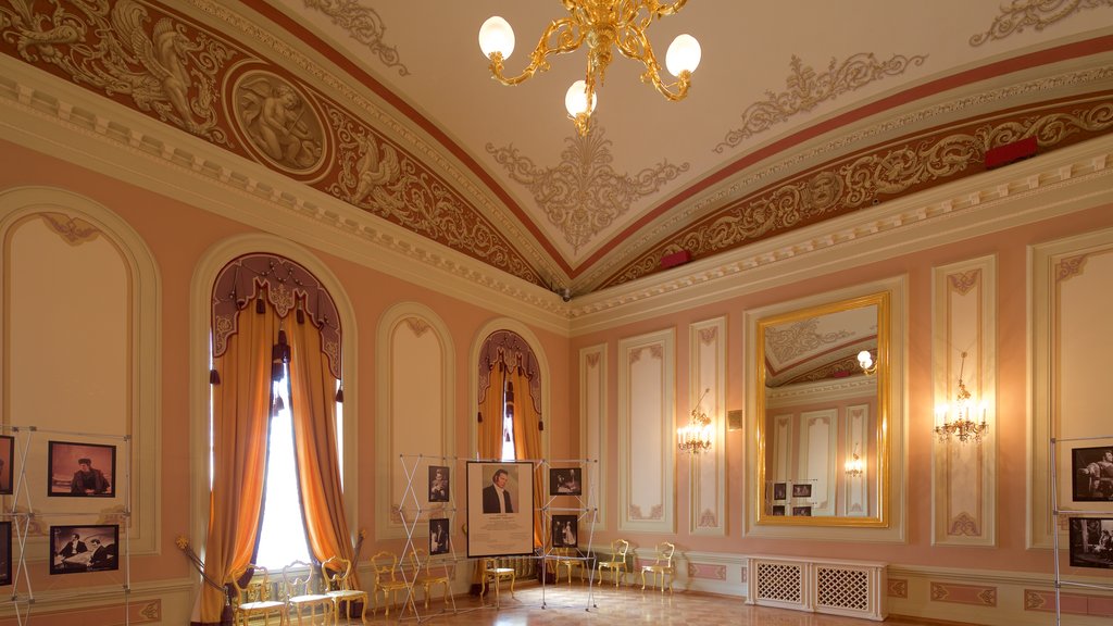 Bolshoi Theatre which includes heritage architecture and interior views