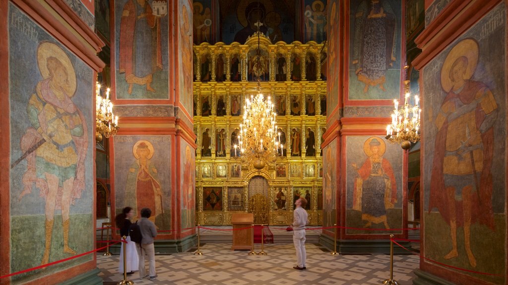 Novodevichy Convent and Cemetery showing heritage architecture and interior views