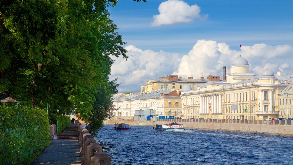 Summer Garden which includes a river or creek and a city