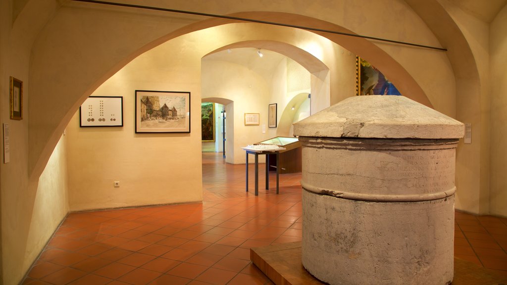 Zagreb City Museum featuring interior views