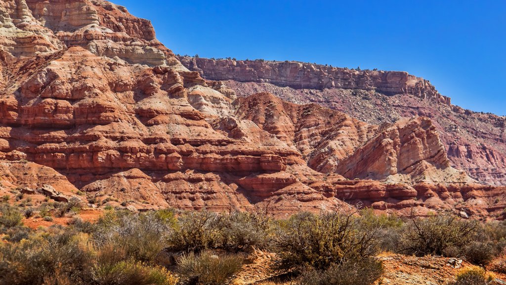 St. George which includes a gorge or canyon and desert views