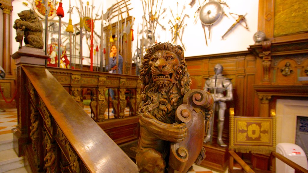 Peles Castle featuring interior views and a castle