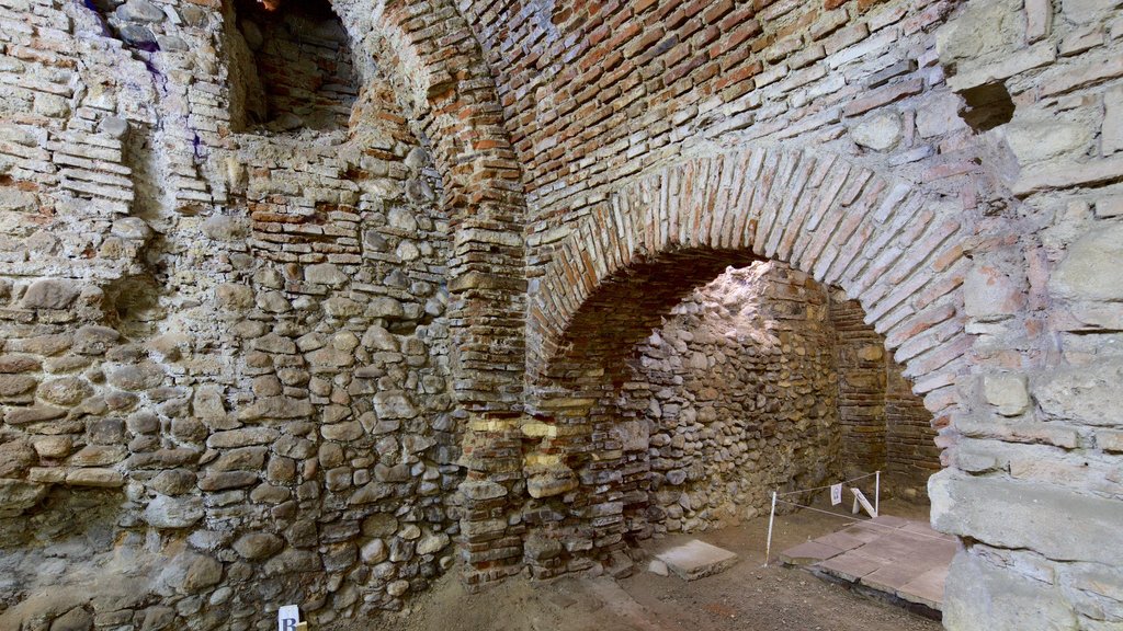 Curtea Veche que inclui um pequeno castelo ou palácio e elementos de patrimônio