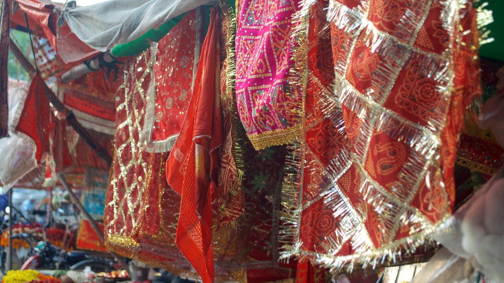 Durga Temple showing markets