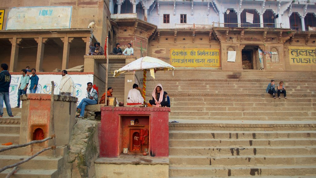 Tulsi Ghat showing religious aspects