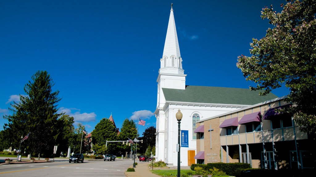 Laconia showing a church or cathedral