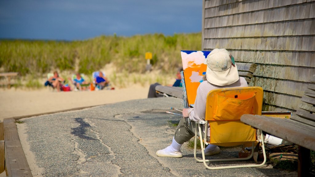 Skaket Beach en ook een vrouw