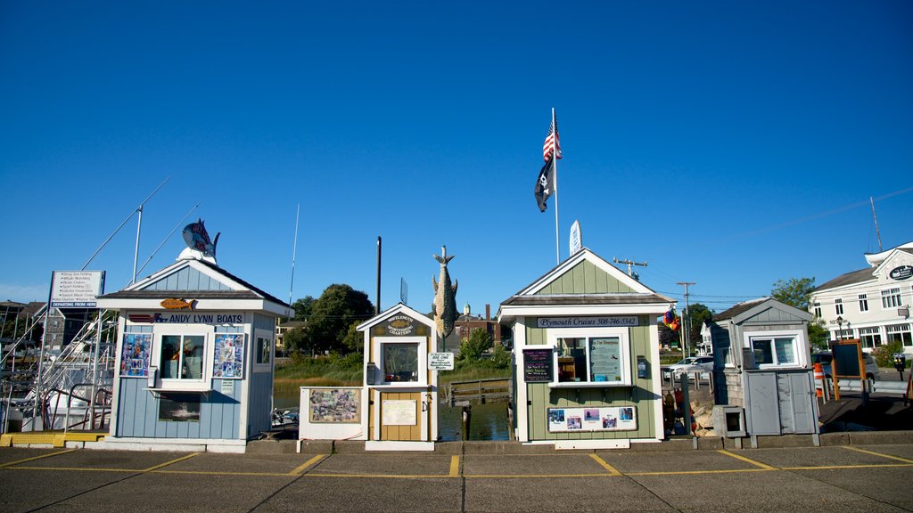 Plymouth Harbor which includes a bay or harbor