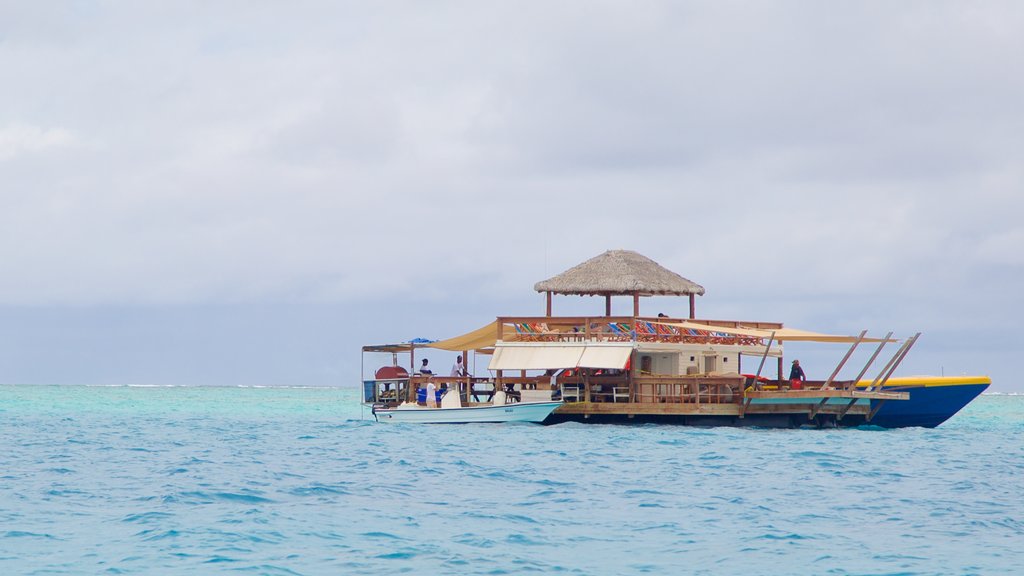 Fidji qui includes paysages côtiers et bateau