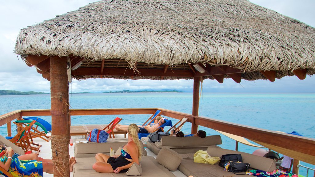 Fiji which includes a bar and general coastal views